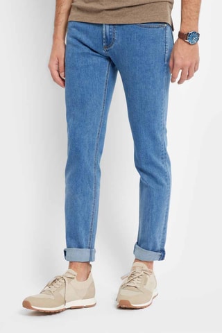 Calças de ganga skinny - Azul-cobalto - Azul