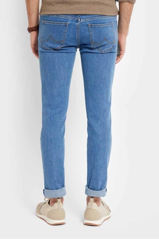Calças de ganga skinny - Azul-cobalto - Azul