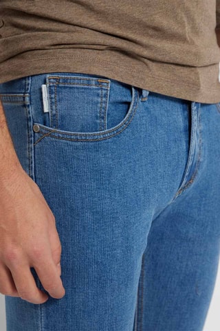 Calças de ganga skinny - Azul-cobalto - Azul