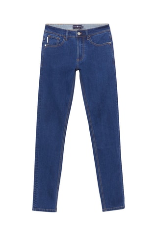 Calças de ganga skinny - Azul-cobalto - Azul