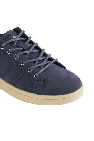 Baskets en nubuck - Bleu marine