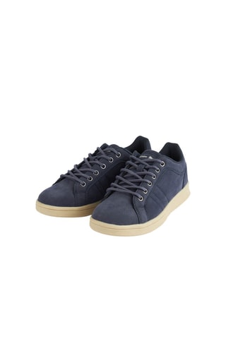 Baskets en nubuck - Bleu marine
