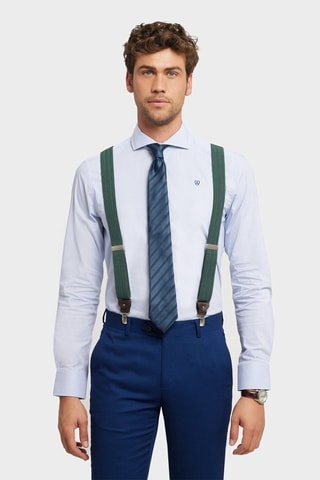 Camisa slim - Azul-celeste - Azul
