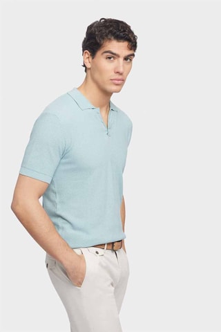 Polo regular - Bleu clair