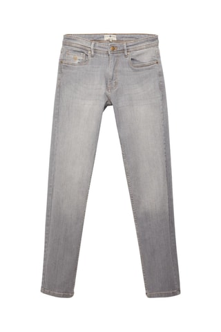 Calças de ganga slim - Azul-celeste - Cinzento