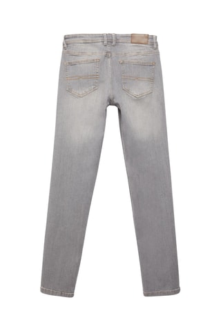 Calças de ganga slim - Azul-celeste - Cinzento