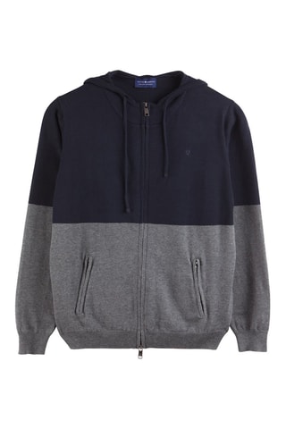 Sweat com capuz - Azul-noite - Azul-marinho
