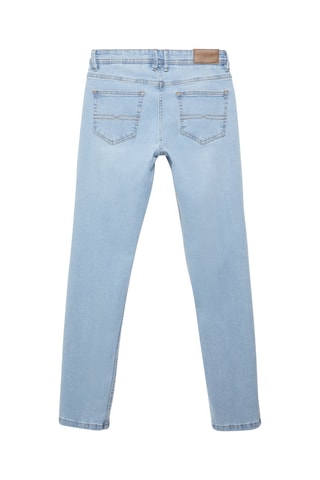 Calças de ganga slim - Azul-celeste - Azul