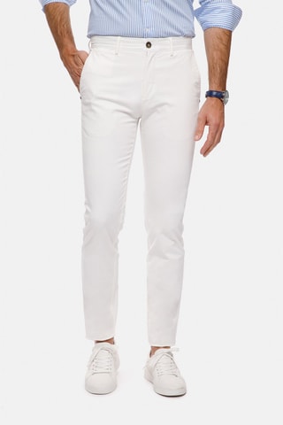 Pantalon slim - Blanc