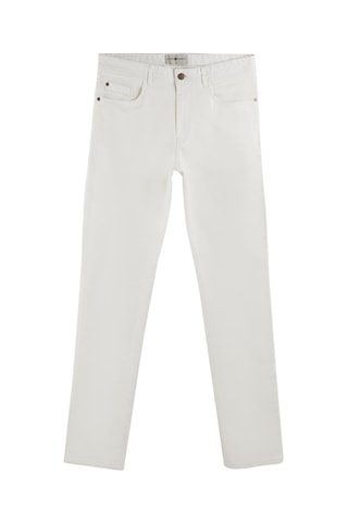 Pantalon slim - Blanc
