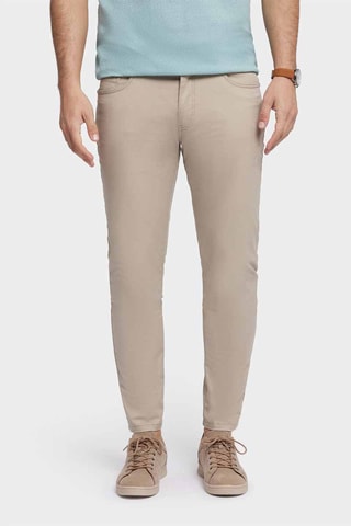 Pantalon slim - Taupe
