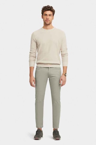 Pantalon slim - Vert