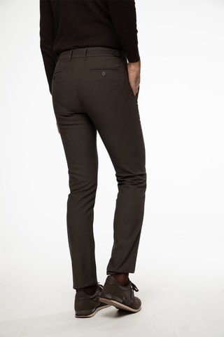 Pantalon slim - Marron
