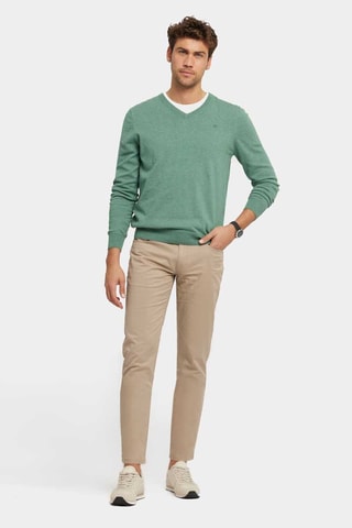 Pantalon slim - Marron