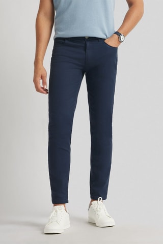 Pantalon slim - Bleu marine
