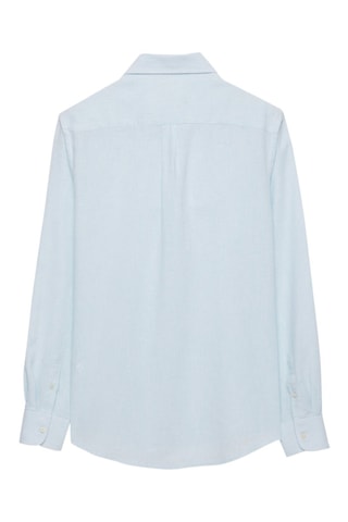 Chemise regular en lin - Bleu clair