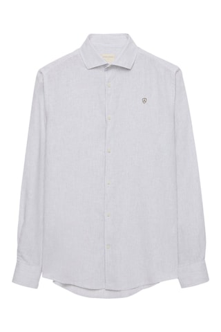 Chemise regular en lin - Vert