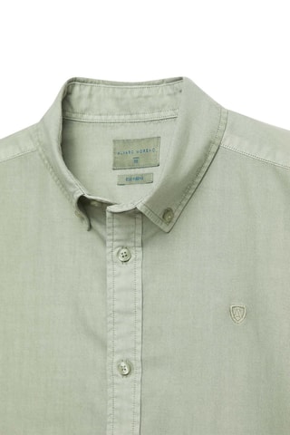 Chemise regular en coton biologique - Vert
