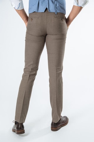 Pantalon slim - Marron