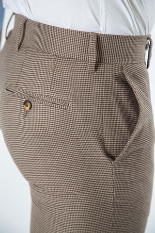 Pantalon slim - Marron