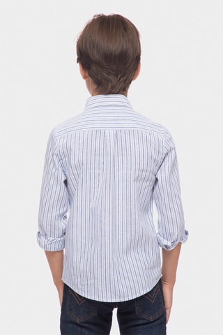 Chemise en lin - Bleu