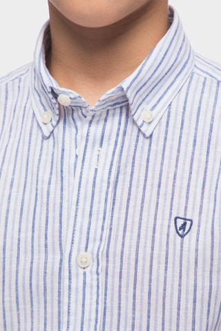 Chemise en lin - Bleu