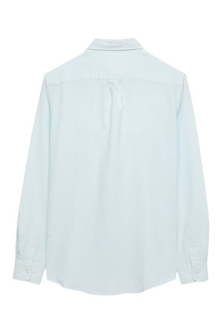 Chemise regular en lin - Bleu clair