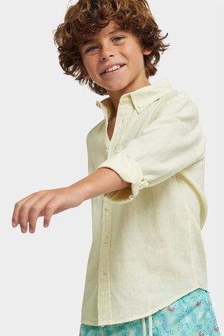 Chemise en lin - Jaune