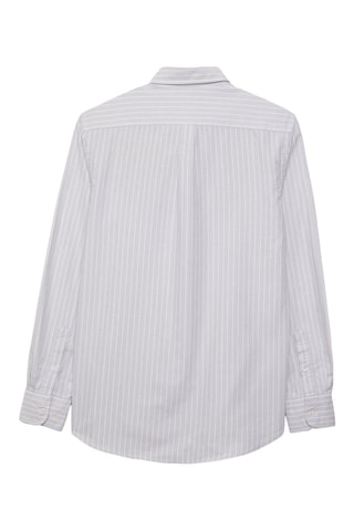 Chemise regular en coton biologique - Gris