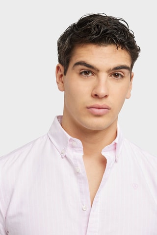 Chemise regular en coton biologique - Rose