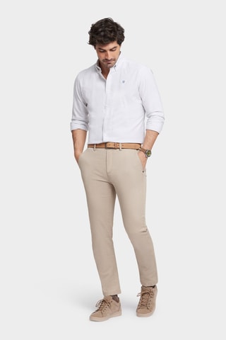 Pantalon slim - Marron