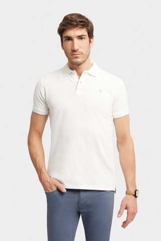 Polo regular - Écru