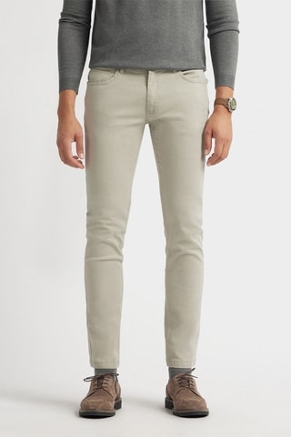 Pantalon slim - Beige