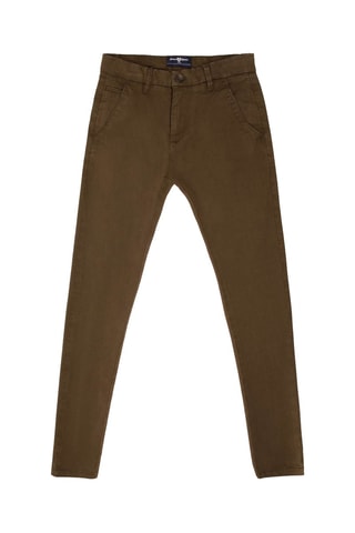 Calças chino - Cinzento - Verde