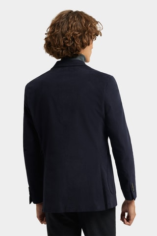 Veste en velours - Bleu marine