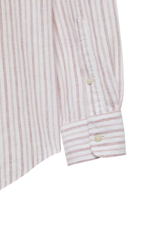 Chemise regular en lin - Corail