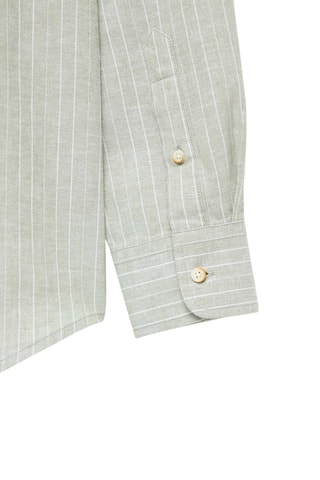 Chemise regular en lin - Vert