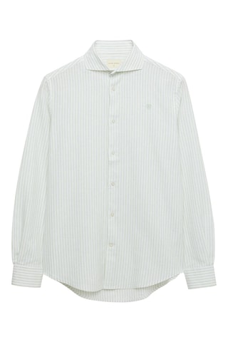 Chemise regular en lin - Vert