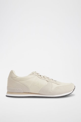 Baskets en nubuck - Écru