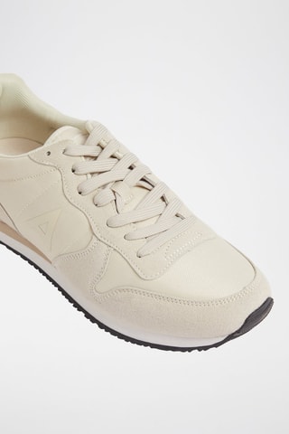 Baskets en nubuck - Écru