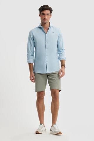 Chemise regular en jean - Bleu