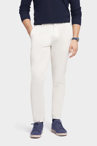 Pantalon slim - Écru