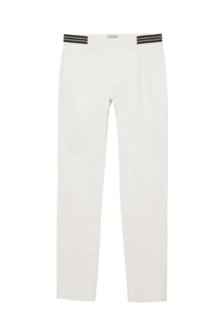 Pantalon slim - Écru