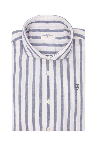 Chemise en lin - Bleu marine