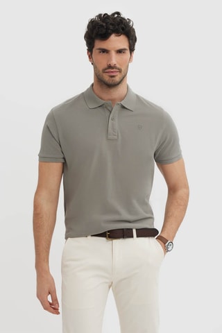 Polo regular - Gris