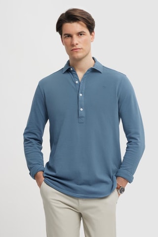 Polo regular - Bleu