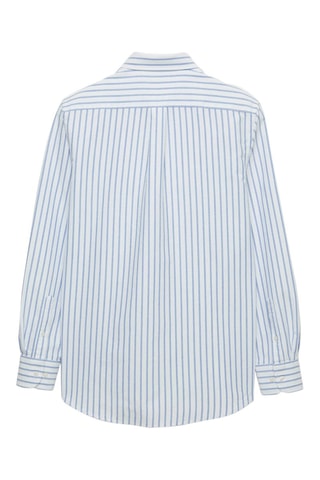 Chemise regular en coton biologique - Bleu