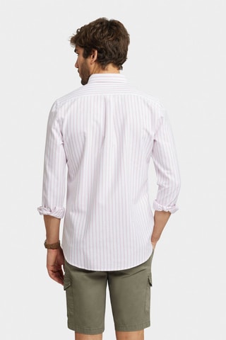 Chemise regular en coton biologique - Corail