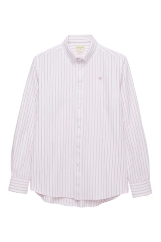 Chemise regular en coton biologique - Corail