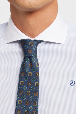 Camisa slim - Azul-celeste - Azul